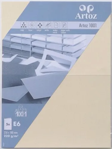 Artoz, ARTOZ Karten 1001 E6 107372262 220g. chamois 5 Blatt