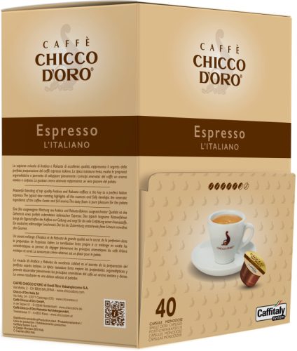 CHICCO D'ORO Kaffee Caffitaly 802352 Espresso Italiano 40 St&uuml;ck