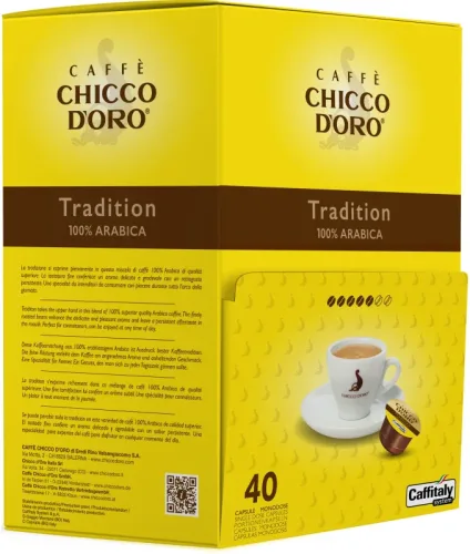CHICCO D'ORO Kaffee Caffitaly 802345 Tradition Arabica 40 St&uuml;ck