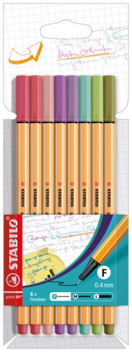 STABILO Fineliner Point 88 0.4mm 88/8-04 ass. 8 St&uuml;ck