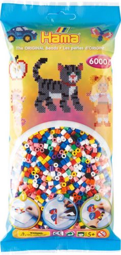 HAMA B&uuml;gelperlen Midi G101205-00 Mix 00, assortiert 6000 St&uuml;ck