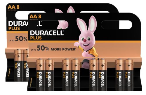 DURACELL Batterie Plus Power MN1500 AA, LR6, 1.5V 16 St&uuml;ck