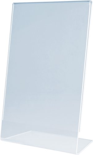 MAGNETOPLAN Tischaufsteller Acryl A4 43103 schr&auml;g, hoch