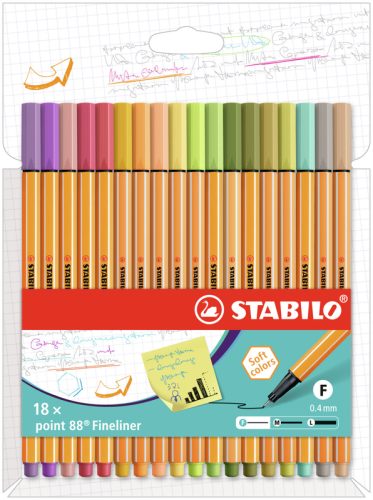 STABILO - Fineliner Set, 15.77X1.1X21CM, Multicolor