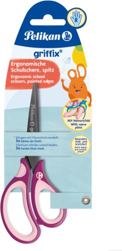 PELIKAN Schere spitz Griffix 819107 sweet berry, Rechtsh&auml;nder