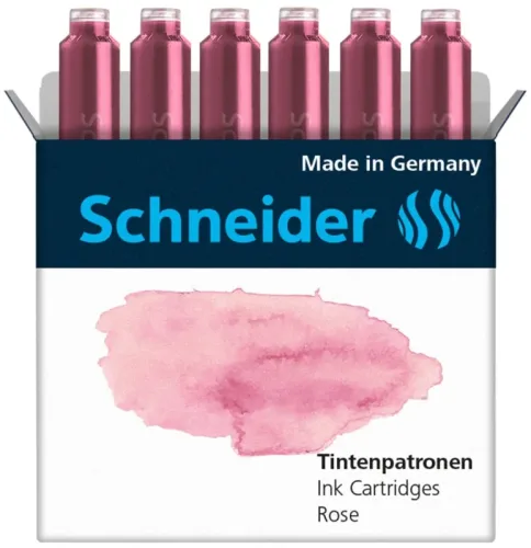 SCHNEIDER Tintenpatronen 166129 rose 6 Stk.