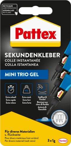 Pattex Sekunden-Kleber Ultra Gel Mini 3 Stück