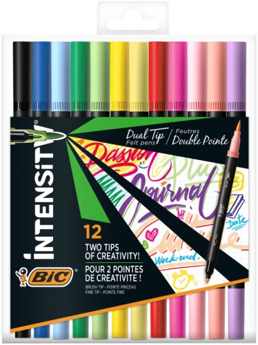 BIC Filzstifte Dualtip CFP 503847 12 St&uuml;ck