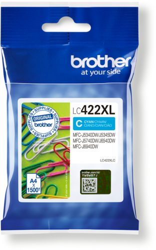 BROTHER Tintenpatrone HY cyan LC-422XLC MFC-J5340 1500 Seiten
