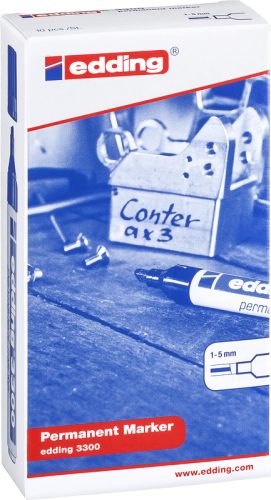 EDDING Permanent Marker 3300 1-5mm 3300-3-10 blau 10 St&uuml;ck
