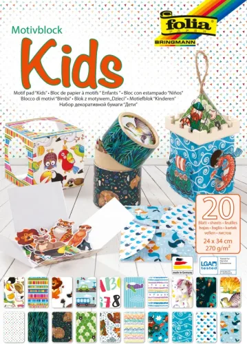 FOLIA Motivblock 48949 KIDS 20 Blatt ass.