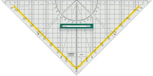 Linex Geodreieck/Dreieck 32 cm, Kantentyp