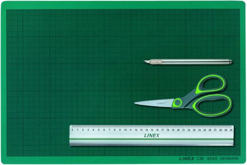 LINEX Schneidematte 400111887 A3, gr&uuml;n, 4-teilig