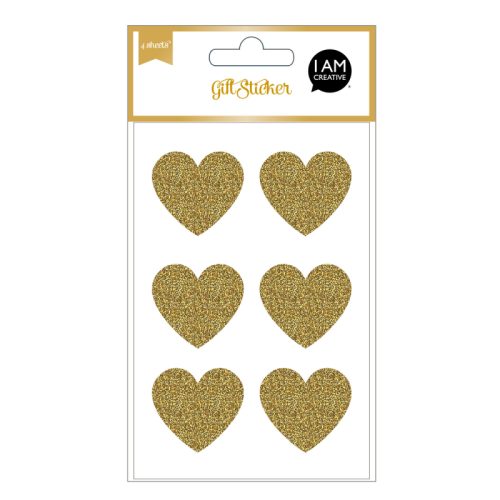 NEUTRAL Sticker, Herz gold, MAA4087.52 4 Bl., Set II