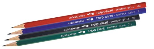 CARAN D'ACHE Bleistift 341 2.25mm 341.371 grau, 4 St&uuml;ck