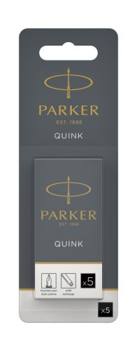 PARKER Tintenpatrone Quink 1950402 schwarz, 5 St&uuml;ck