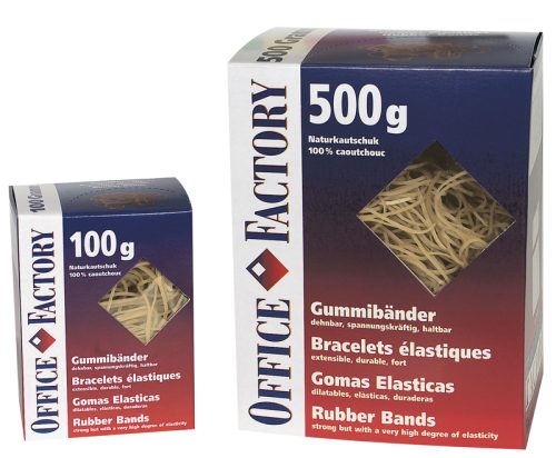 SMART OFFICE Gummib&auml;nder 500g 605516 1.3x60mm braun