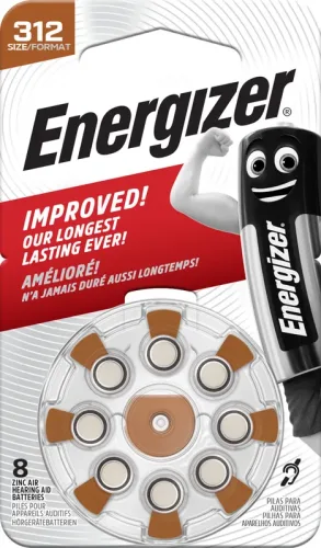 ENERGIZER Batterie E301431801 H&ouml;rger&auml;t 312, 8 St&uuml;ck