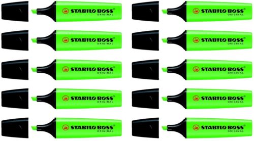 STABILO Boss Marker Original 2-5mm 70/33-10 gr&uuml;n 10 St&uuml;ck