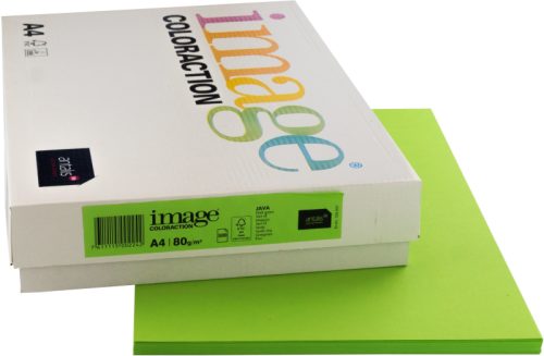 IMAGE COLORACTION Kopierpapier Java A4 159.937 80g, maigr&uuml;n 500 Blatt
