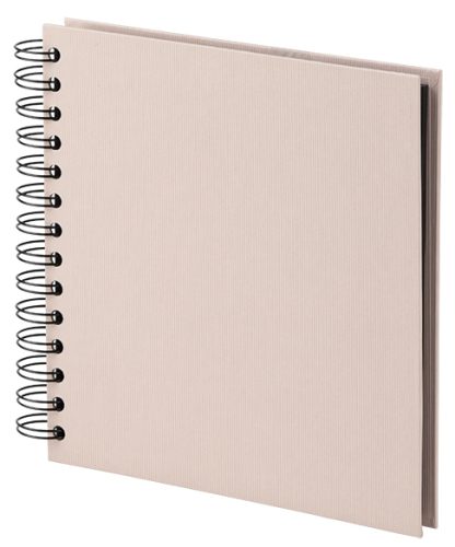R&Ouml;SSLER Fotoalbum 1329452585 18x18cm, powder/schwarz