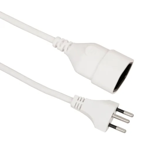 S-ELECTRO Verl&auml;ngerungskabel 02.900.2WS weiss, 2m