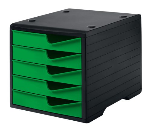 STYRO styroswingbox mit 5 Schubl. 275-8430.5192 gecko/Geh&auml;use schwarz
