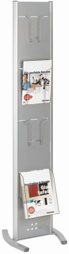 FRANKEN Prospektst&auml;nder PSN804 4 F&auml;cher, silber