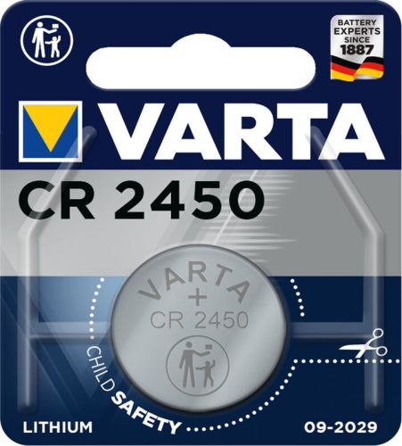 VARTA Knopfzelle Lithium CR2450,3V 6450101401 560 mAh 1 St&uuml;ck