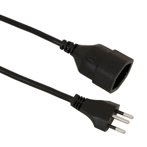 S-ELECTRO Verl&auml;ngerungskabel 02.900.5SZ schwarz, 5m