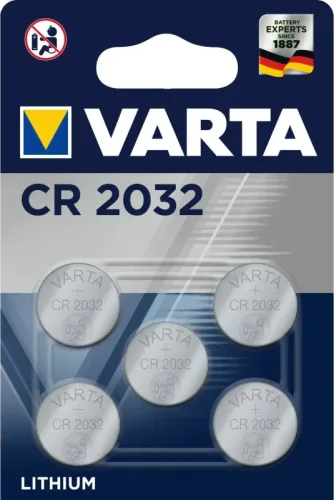 VARTA Knopfzelle CR2032, 5 St&uuml;ck 6032101415