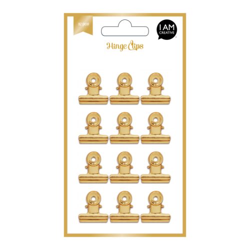 I AM CREATIVE Clips, gold Set II 4087.73 12 St&uuml;ck