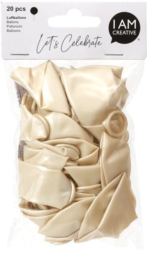 I AM CREATIVE Luftballons,creme,metallic 6010.72 20 St&uuml;ck