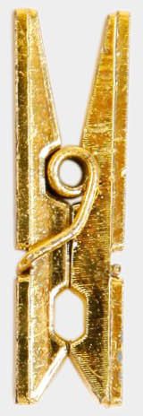 I AM CREATIVE Plastikklammern 1301.1 gold 20 St&uuml;ck