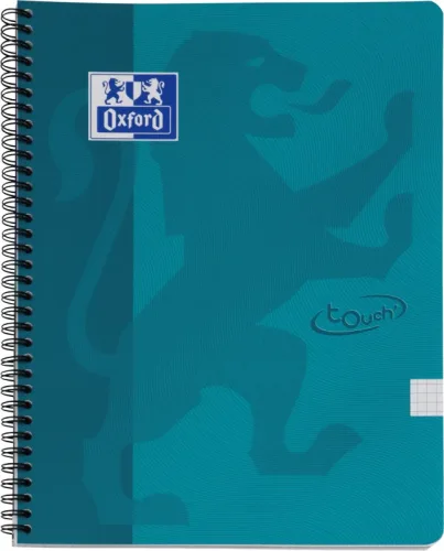 OXFORD Touch Spiralheft 400103996 A4, kariert 70 Blatt, blau