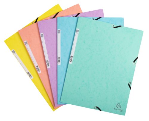 EXACOMPTA Gummibandmappe Aquarel A4 55560E ass.