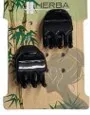 Herba.Ecofriendly Klammer, schwarz, 2.2 cm, 2 Stk.