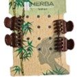 Herba.Ecofriendly Pinzettina, braun, 1.6 cm, 4 Stk