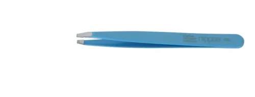 Nippes Kosmetikpinzette, gerade, hellblau