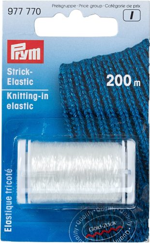 Prym Strick-Elastic, transparent Karte 200 m