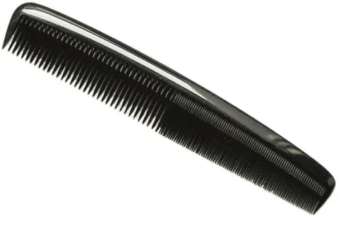 Herba.Frisierkamm, handges&auml;gt, acetat, schwarz, 18 cm