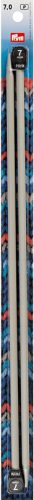 Prym Jackenstricknadeln, grau 7.00 mm, 40 cm, Karte 2 Stk., Aluminium