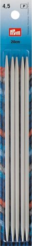 Prym Strumpfstricknadeln, grau 4.50 mm, 20 cm