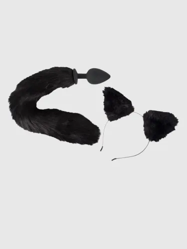 Bad Kitty, Analplug mit Katzenschwanz plus Haarreif mit Katzenohren