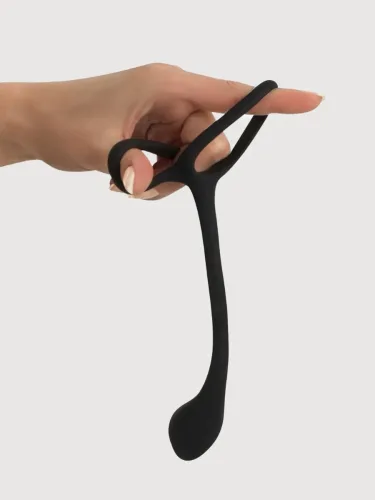 Black Velvets, Penis- und Hodenring ?Cock & ball ring with butt plug? mit Analplug
