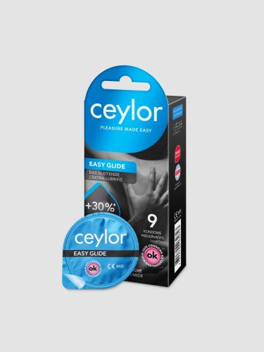 Ceylor Easy Glide Condoms with Lubricant, 9 Stück - Amorana