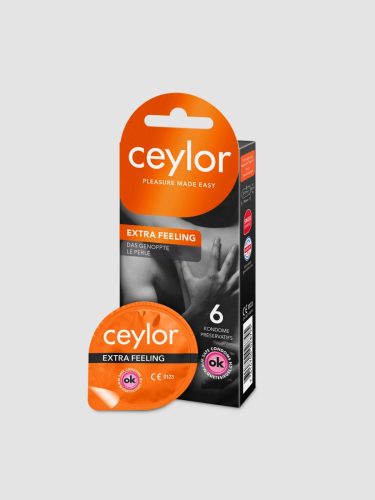 Ceylor - Extra Feeling Genoppte Kondome - Transparent - Latex - 6 Kondome