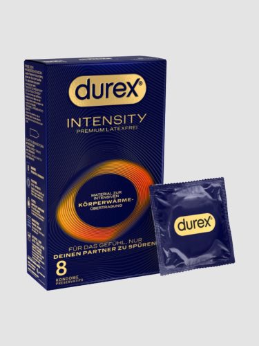 Durex Intensity Classic Premium Latexfrei Körperwärme übertragbar 8 Stk, 8 Stück - Amorana