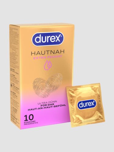 Durex - Kondome Hautnah Extra Feucht Ultra Dünn - Naturkautschuklatex - 10 Stk