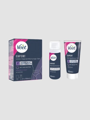 Veet - Expert Intim-Haarentfernungs-Kit, Exp Intimenthaar. Creme Set, 2x50 ml